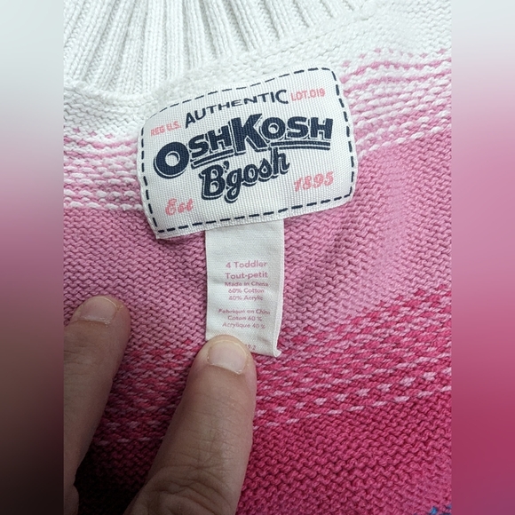 Osh Kosh B'gosh Poncho. Toddler size 4. GUC. Cotton polyester blend. - Picture 2 of 5